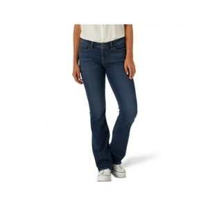 Lee Secretly Shapes Bootcut Long Jeans Size 18 New w Tags Mid Rise Regular Fit